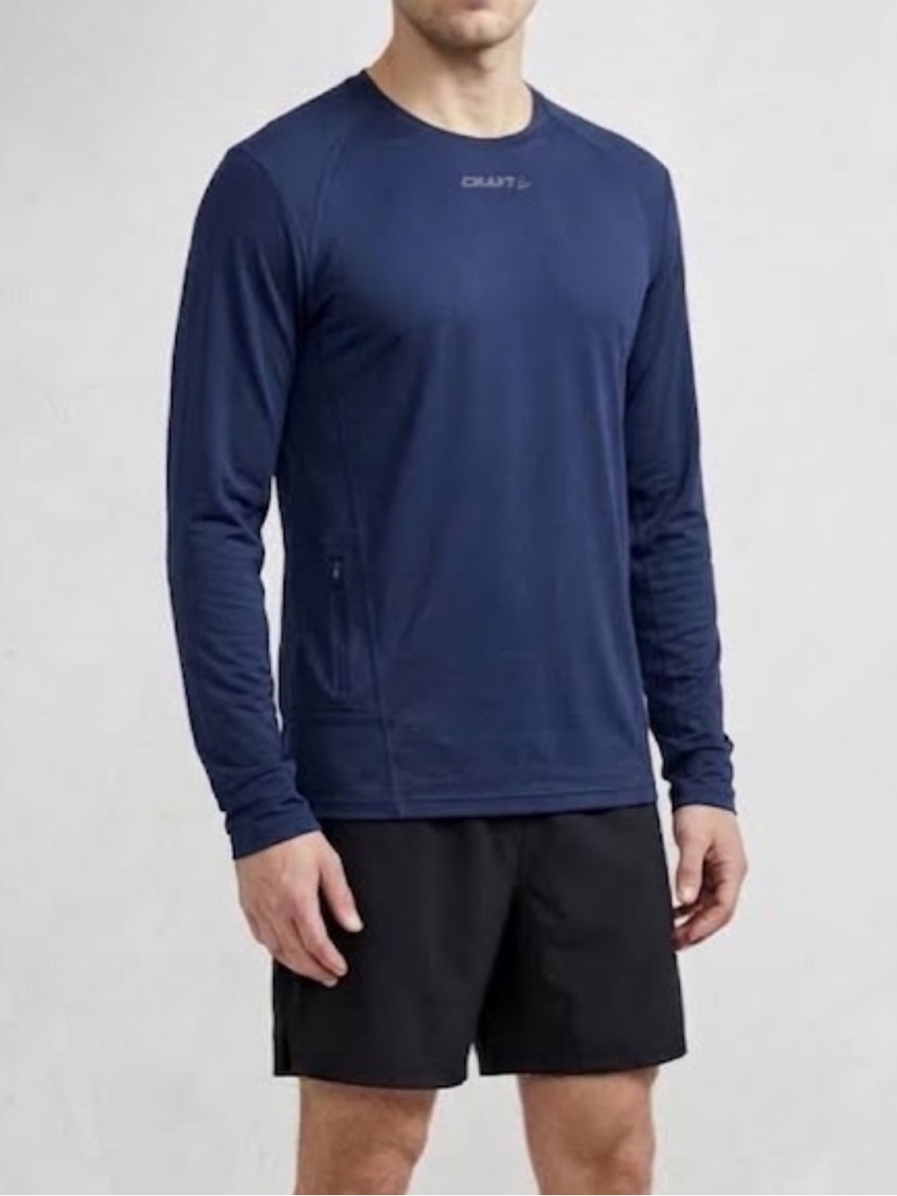 Craft Men’s Navy Long Sleeve Base Layer Top Size M